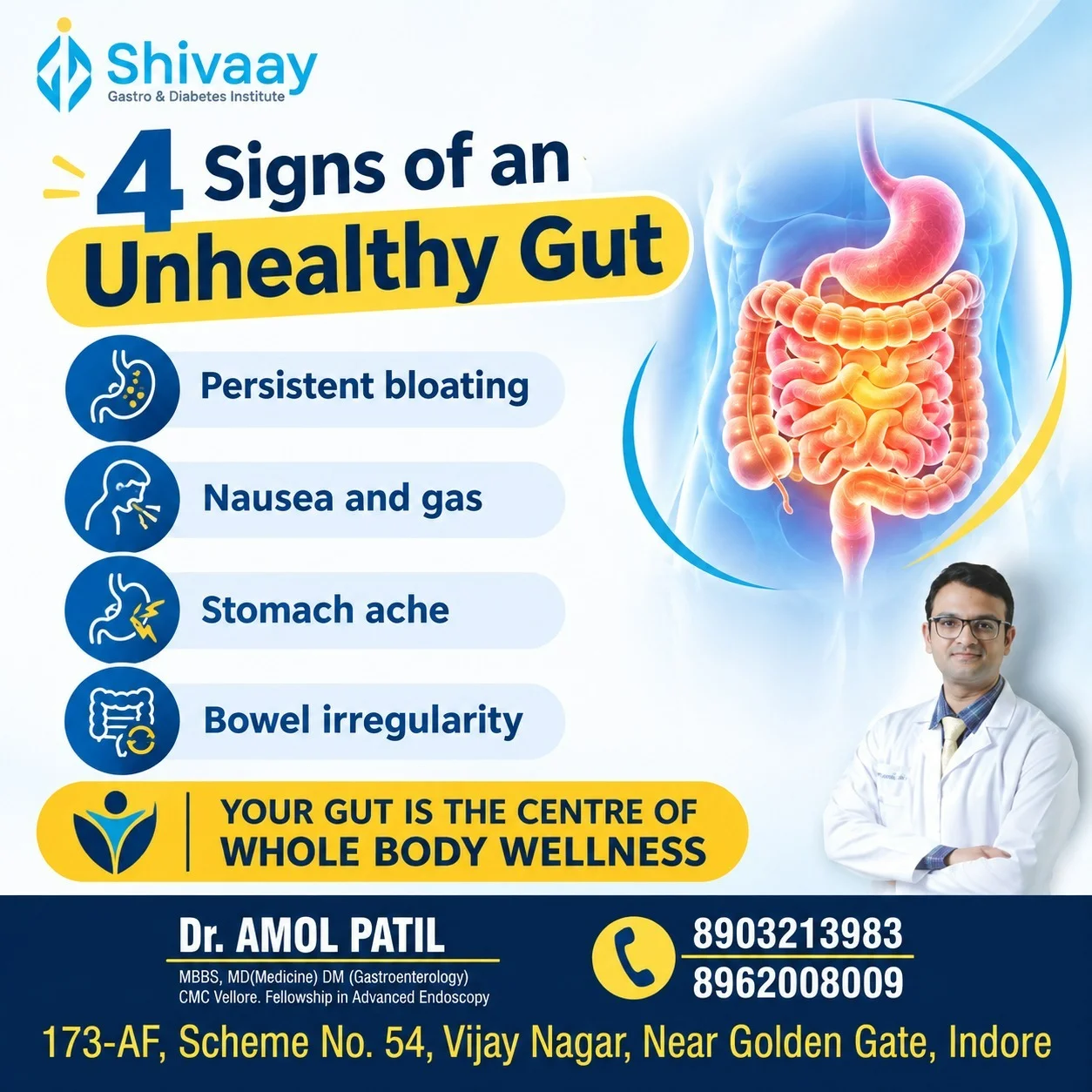 4 Signs of an Unhealthy Gut: A Guide to Digestive Care in Indore